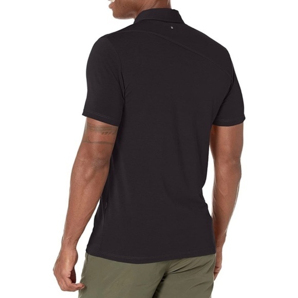 🏷️ 4/$25 Volcom Banger Short Sleeve Collar Polo Shirt in Tinted Black, Size M - Picture 2 of 8